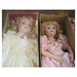 2 Vintage Porcelain Dolls...