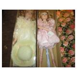 2 Vintage Porcelain Dolls...