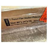 80 X 24 Shaker White 1-Panel Slab Door