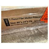 80 X 24 Shaker White 1-Panel Slab Door