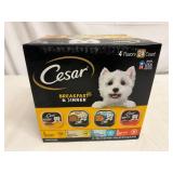24x 3.5oz Cesar Breakfast & Dinner Dog Food