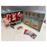 1963 Mattel Barbie & Midge Doll Case Filled with Clothes & Accessories