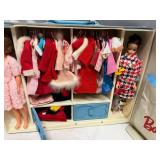 1963 Mattel Barbie & Midge Doll Case Filled with Clothes & Accessories