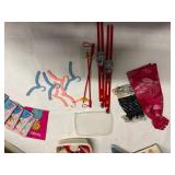 1963 Mattel Barbie & Midge Doll Case Filled with Clothes & Accessories