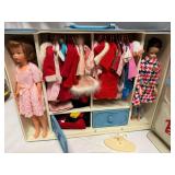 1963 Mattel Barbie & Midge Doll Case Filled with Clothes & Accessories