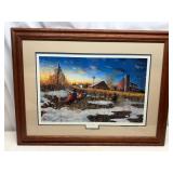 312/1000 Jim Hansel Number Artist Proof Harvest Roosters