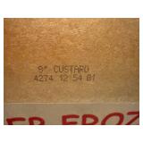 I. 4x 8" Egg Custard Pies