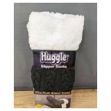 Huggle Slipper Socks Gray Ultra-Plush One Size - Brand New