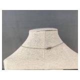 ARRIA Premium White and 14K Gold Pendant Necklace - Brand New