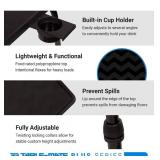 Table-Mate II Plus Adjustable Tray Table with Built-In Cup Holder, Black - Brand New