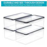 Vtopmart 8 Pack Airtight Food Storage Container Set - Brand New