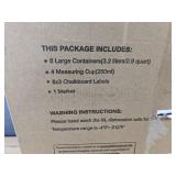 Vtopmart 8 Pack Airtight Food Storage Container Set - Brand New