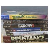 5 PS3 and 1 PS4 Video Game Lot - 6 Total Playstation Games *C