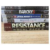 5 PS3 and 1 PS4 Video Game Lot - 6 Total Playstation Games *C