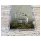 2000 Randy Johnson 22kt Gold MLB Baseball Card Arizona Diamondbacks