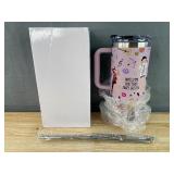 Brand New Taylor Swift 40oz Double Wall Music Themed Stainless Steel Insulated Tumbler