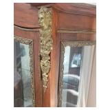 Antique French 3 Shelf Display Curio Cabinet