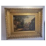 Alexandre Rene Veron.  Antique French oil painting.