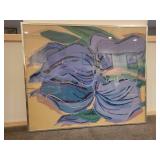 1980s Sally Anderson Large Abstract Painting