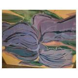 1980s Sally Anderson Large Abstract Painting