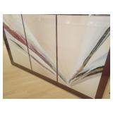 Elba Alvarez Acrylic Triptych Painting on Canvas.