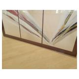 Elba Alvarez Acrylic Triptych Painting on Canvas.