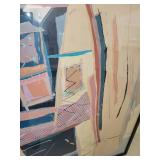 Original Painting "Tanoan" Acrylic on Canvas and Plexiglass by Listed Artist Sally Anderson