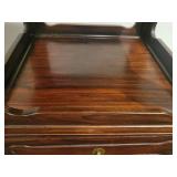 A Pair of Vintage Rosewood Nightstands / End Tables made in Hong Kong.