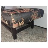 Dragon Design Upholstered Bench. Very Cool Looking.