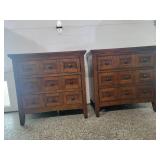 A Pair of 3 Drawer Night Stands / Small Dressers.