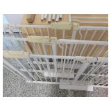 3 White Metal Baby / Pet Gates with instructions.