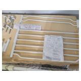 3 White Metal Baby / Pet Gates with instructions.