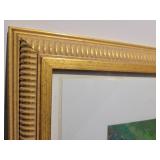 Impressionist painting by James Duggan. Ladies at The Flower Market.