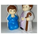Empire 1996 Lighted Nativity Blow Mold Figures Mary and Joseph