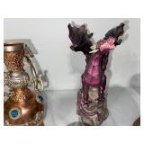 Fantasy Dragon Figurines, Crystal Ball Stand, Goblets, and Decorative Collectibles Set