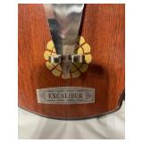 Decorative Excalibur Fantasy Sword with Wall Plaque Display