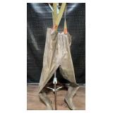 Pro Line Brown Rubber Chest Waders with Boots