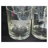 Set of 10 Etched Wildlife Glasses and Tumblers