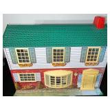 Wolverine Vintage Tin Dollhouse with Plastic Windows and Doors