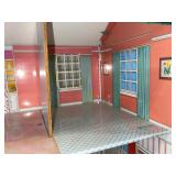 Wolverine Vintage Tin Dollhouse with Plastic Windows and Doors