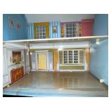 Wolverine Vintage Tin Dollhouse with Plastic Windows and Doors