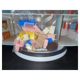 Wolverine Vintage Tin Dollhouse with Plastic Windows and Doors