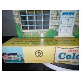 Vintage Louis Marx Metal Two-Story Colonial Doll House with Original Box