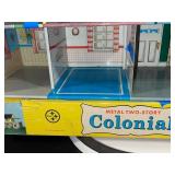 Vintage Louis Marx Metal Two-Story Colonial Doll House with Original Box