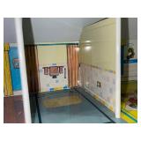 Vintage Louis Marx Metal Two-Story Colonial Doll House with Original Box