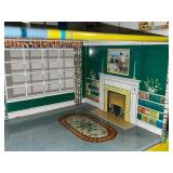 Vintage Louis Marx Metal Two-Story Colonial Doll House with Original Box