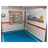 Vintage Louis Marx Metal Two-Story Colonial Doll House with Original Box