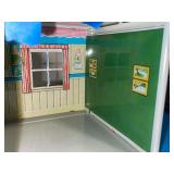 Vintage Louis Marx Metal Two-Story Colonial Doll House with Original Box