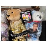 Elvis Presley Collectible Plush Bear Set Including Stamp Bear