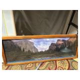 Vintage Mirror and Assorted Framed and Unframed Wall Decor